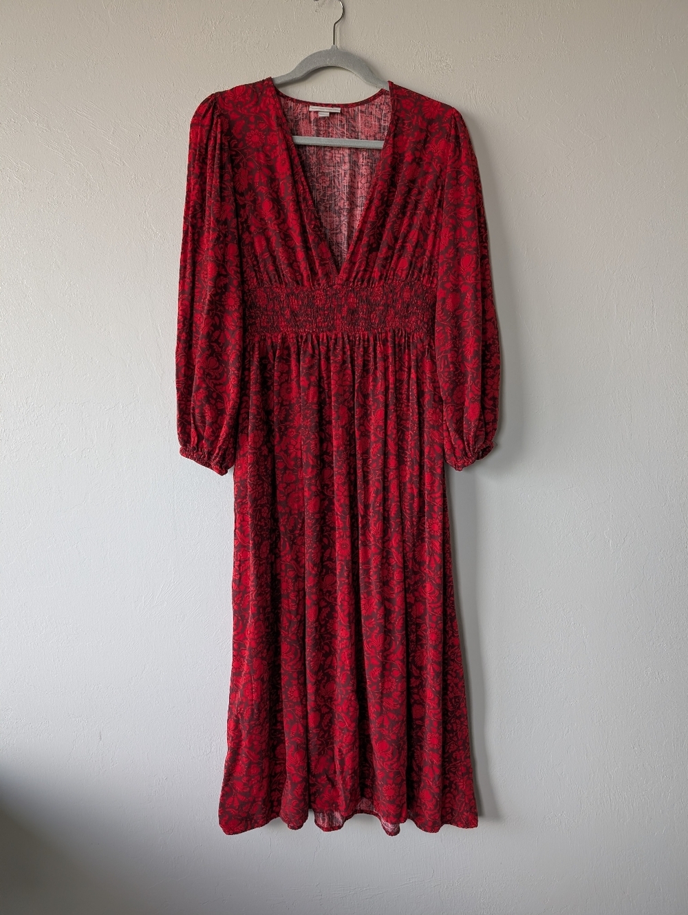 Knox Rose Red and Black Floral Maxi Dress